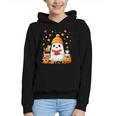 Cute Beanie Ghost Bookworm Cozy Book Reading Halloween Graphic Youth Hoodie Cute Beanie Ghost Bookworm Cozy Book Reading Halloween Graphic Youth Hoodie