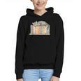 Cute Cat Sleeping On Books Graphic Youth Hoodie