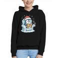 Cute Christmas Penguin Reading Book Cozy Winter Holiday Art Graphic Youth Hoodie