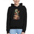 Cute Dragon Reading Book Bookworm Dragons And Books Graphic Youth Hoodie