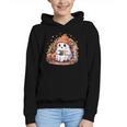 Cute Ghost Drinking Coffee Halloween Reading Book Retro Graphic Youth Hoodie Cute Ghost Drinking Coffee Halloween Reading Book Retro Graphic Youth Hoodie