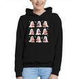 Cute Ghost Reading Book Lovers Halloween Ghost Graphic Youth Hoodie