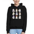 Cute Ghost Reading Books Teacher Halloween Reading Men Women Kids Graphic Youth Hoodie
