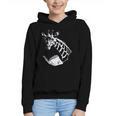 Cute Giraffe Wear Glasses Reading Book Librarian Bookworm Graphic Youth Hoodie