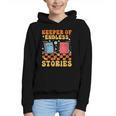Cute Librarian Library Book Lover Keeper Of Endless Stories Graphic Youth Hoodie Cute Librarian Library Book Lover Keeper Of Endless Stories Graphic Youth Hoodie