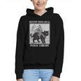 Defend Your Local Library Knight Cat Rider Book Lover Graphic Youth Hoodie