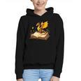 Dragon Fantasy Book Lover Bookish Reader Bookworm Wildflower Graphic Youth Hoodie