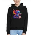 Dragon Reading a Book Bookworm Book Lover Graphic Youth Hoodie Dragon Reading a Book Bookworm Book Lover Graphic Youth Hoodie