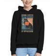 Drink Coffee Read Books Dismantle Systems Of Oppression Cat Graphic Youth Hoodie