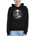 Duck Reading Book Full Moon Lake Scenery Graphic Youth Hoodie Duck Reading Book Full Moon Lake Scenery Graphic Youth Hoodie