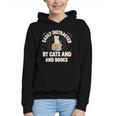 Easily Distracted By Cats & Books Tee Reader Book Worm Graphic Youth Hoodie