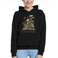 Easily Distracted By Cats And Books Graphic Youth Hoodie