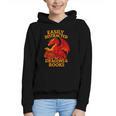 Easily Distracted By Dragons And Books Reading Graphic Youth Hoodie