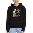 Easily Distracted By Goats And Books Goats And Book Reading Graphic Youth Hoodie