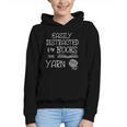 Easily Distracted By Knitting Books And Yarn Quote Reader Graphic Youth Hoodie Easily Distracted By Knitting Books And Yarn Quote Reader Graphic Youth Hoodie