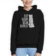 Eat Sleep Read Repeat Reading Book Librarian Men Women Kids Graphic Youth Hoodie