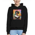 Educated Afro Girl Reading Book Lover History Month Graphic Youth Hoodie