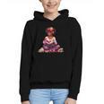 Educated Melanin Queen Afro Women Reading Book History Graphic Youth Hoodie