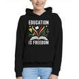 Education Is Freedom Books History Teacher Kids Graphic Youth Hoodie