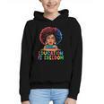 Education Is Freedom History Girl Women Book Lover Graphic Youth Hoodie