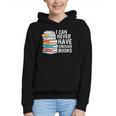 I Can Never Have Enough Books Reading Lover Bookworm Reader Graphic Youth Hoodie