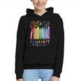 Equality Hurts No One Floral Books LGBTQ Gay Les Pride Month Graphic Youth Hoodie