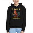 F-CAW-F I'm Reading Chicken Book Lover Introvert Meme Graphic Youth Hoodie