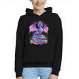 Fantasy Dragon Reading Books Bookworm Graphic Youth Hoodie