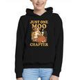 Floral Cow Reading Pun Just One More Chapter Cozy Book Lover Graphic Youth Hoodie Floral Cow Reading Pun Just One More Chapter Cozy Book Lover Graphic Youth Hoodie