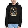 Floral Tarot Card The Reader Skeleton Reading Book Graphic Youth Hoodie Floral Tarot Card The Reader Skeleton Reading Book Graphic Youth Hoodie