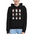 Ghosts Wearing Santa Hats Reading Books Christmas Book Lover Graphic Youth Hoodie