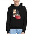 Gnome Read Reading Book Librarian Across America Women Kids Graphic Youth Hoodie