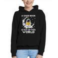 Good Book Is Out Of This World Astronaut Moon Space Reading Graphic Youth Hoodie Good Book Is Out Of This World Astronaut Moon Space Reading Graphic Youth Hoodie