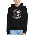 Good Girls Read Dirty Books Smut Reader Dark Romance Skull Graphic Youth Hoodie