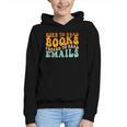 Groovy Born To Read Books Forced To Read Emails Reading Graphic Youth Hoodie