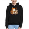 Halloween Ghost Reading Book Lovers Coffee Girl Women Graphic Youth Hoodie Halloween Ghost Reading Book Lovers Coffee Girl Women Graphic Youth Hoodie