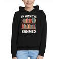 I'm With The Banned Librarian Banned Book Lover Reader Graphic Youth Hoodie