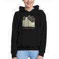 I'm Booked Tonight Cozy Floral Book Lover Graphic Graphic Youth Hoodie