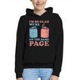 I'm So Glad We'Re On The Same Page Book Lover Writer Graphic Youth Hoodie