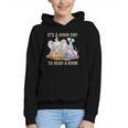 Its A Good Day To Read A Book Cute Pig & Elephant Adventure Graphic Youth Hoodie Its A Good Day To Read A Book Cute Pig & Elephant Adventure Graphic Youth Hoodie