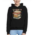 Its Okay Not To Be Okay Mental Health Awareness Floral Books Graphic Youth Hoodie