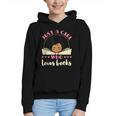Just a Girl Who Loves Books African American Book Nerd Lover Graphic Youth Hoodie