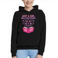 Just A Girl Who Loves Books Butterflies Reading Graphic Youth Hoodie