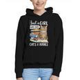 Just a Girl Who Loves Cats And Books Graphic Youth Hoodie Just a Girl Who Loves Cats And Books Graphic Youth Hoodie