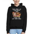 Knitting Reading Books Drinking Tea Knitter Knit Graphic Youth Hoodie Knitting Reading Books Drinking Tea Knitter Knit Graphic Youth Hoodie