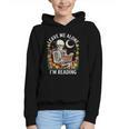 Leave Me Alone Skeleton Reading Book Floral Moon Librarian Graphic Youth Hoodie Leave Me Alone Skeleton Reading Book Floral Moon Librarian Graphic Youth Hoodie