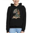 Leopard Book Flower Graphic Youth Hoodie Leopard Book Flower Graphic Youth Hoodie