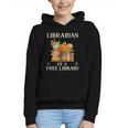 Librarian Of a Free Library Floral Book Lover Graphic Youth Hoodie Librarian Of a Free Library Floral Book Lover Graphic Youth Hoodie