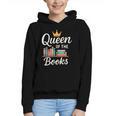 Librarian Queen Of The Books Book Reading Library Graphic Youth Hoodie Librarian Queen Of The Books Book Reading Library Graphic Youth Hoodie