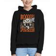 Library Halloween Book Lover Ghost With Books Graphic Youth Hoodie